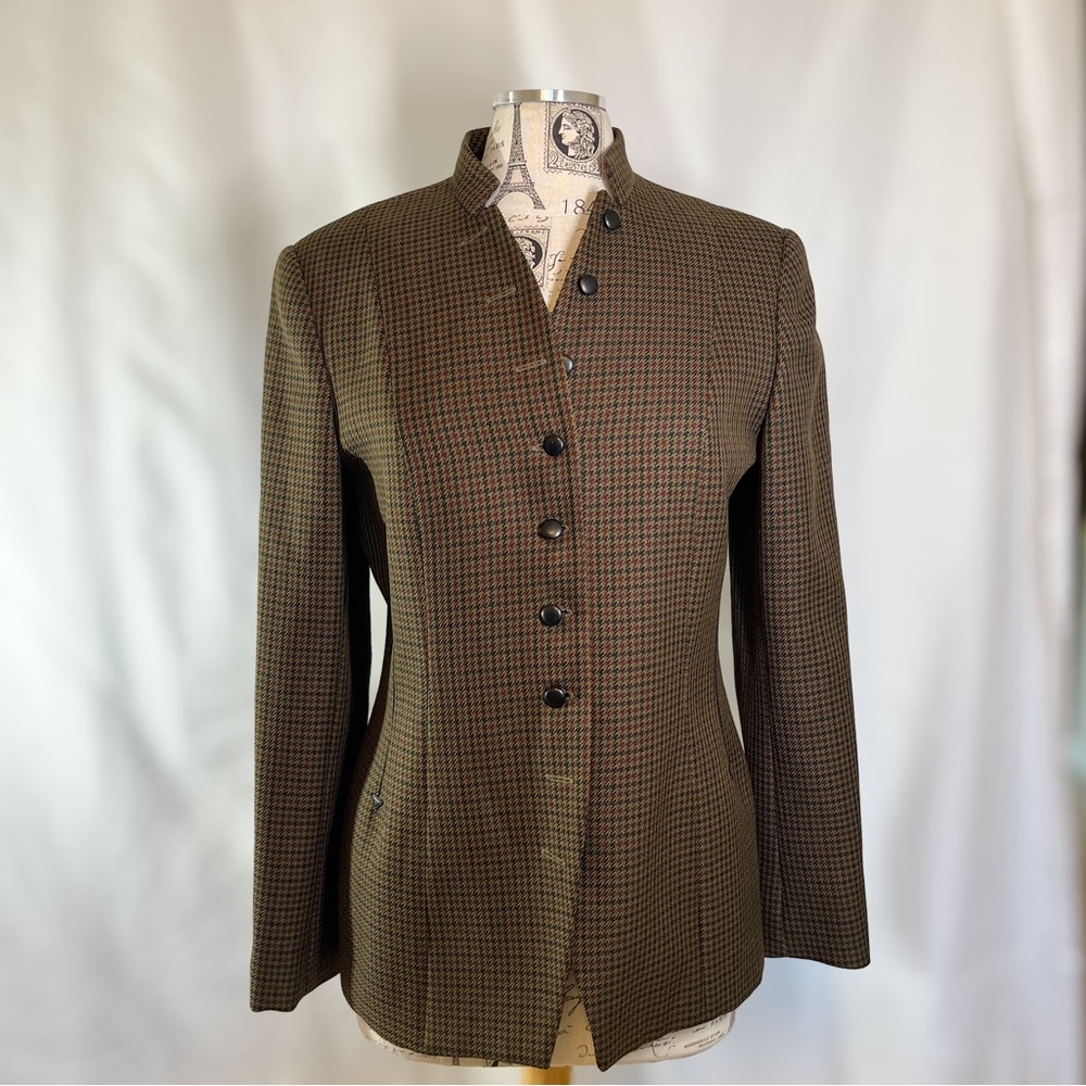 NYP Suits Brown Vintage Houndstooth Women’s Blazer